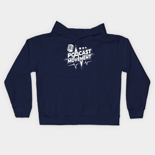 Lightning Logo Light Kids Hoodie by Podcast Movement